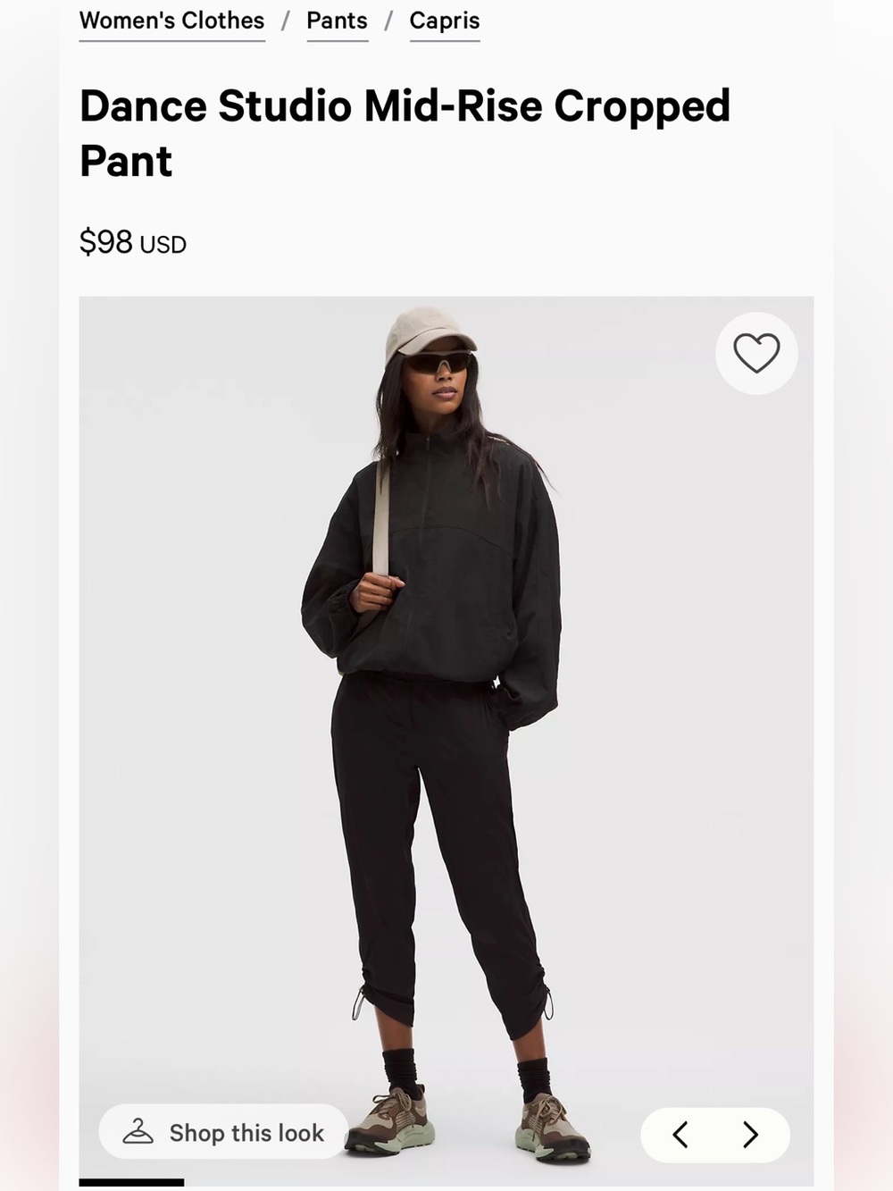 Lululemon Cropped Pant